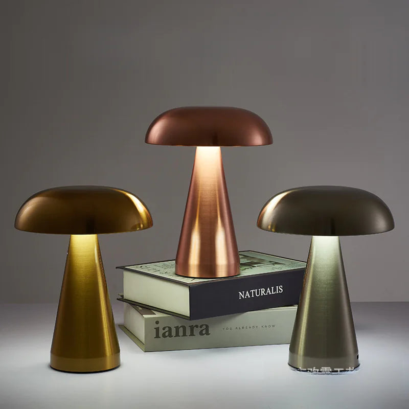 Mushroom Table Lamp with Dimmable Atmosphere Light